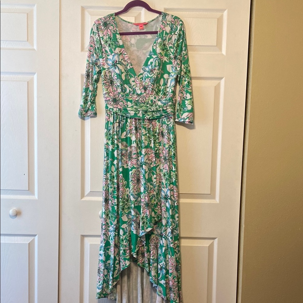 Lilly Pulitzer 3/4 Sleeve Moana Maxi Dress